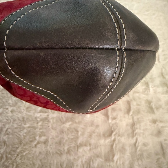 Coach Red and Brown Women's Bag - Picture 7 of 16